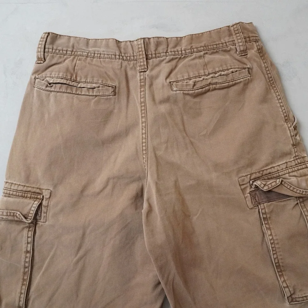 Old Navy Surplus Company Cargo Shorts 31 Mens Brown Khaki Paint Y2K Utility